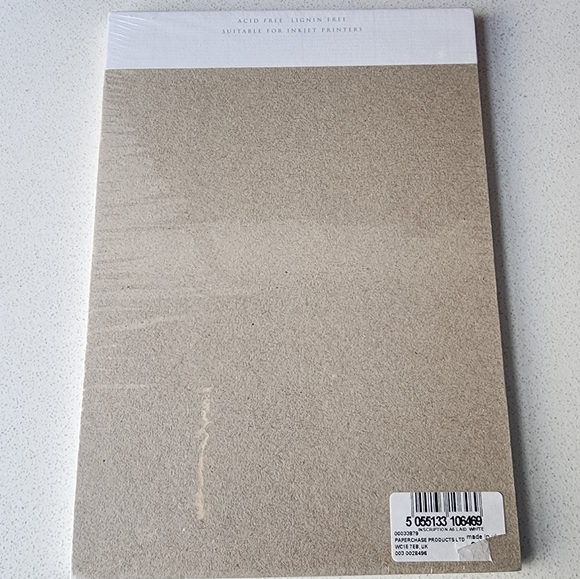 Paperchase Inscription A5 120mg Pad of Paper. 40 Sheets of White Texture Paper. - Picture 3 of 7